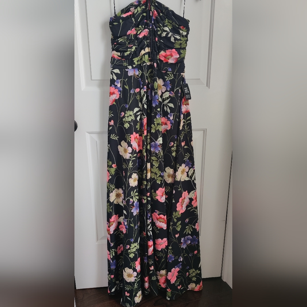 Floral Black Maxi Dress